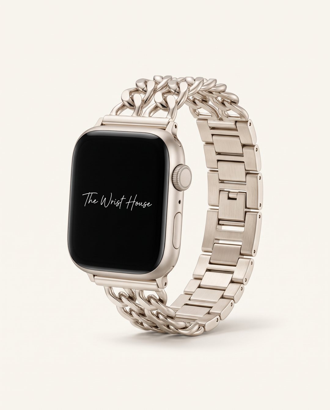 Women's starlight double chain band for Apple Watch, chunky link bracelet
